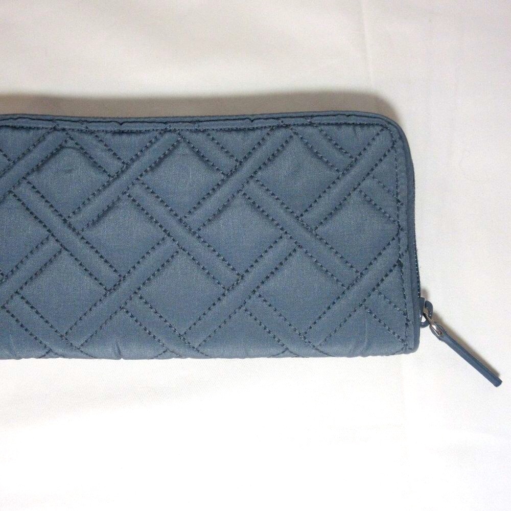 Vera Bradley RFID Georgia Microfiber Wallet Charcoal (Grey) NWT - Picture 2 of 9